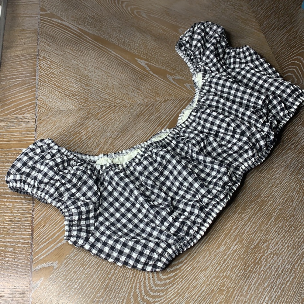 SOLID & STRIPED The Eloise Cap-Sleeves Swim Top L - Picture 13 of 14